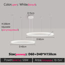 Axyaa LED Ring Chandelier for Living Room, Bedroom, Kitchen, and Restaurant