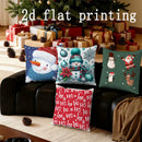 Axyaa Christmas Pillow Covers - Festive Print Pattern for Sofa, Bedroom, Car