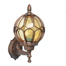 Axyaa Farmhouse Barn Light with Globe Glass Shade Wall Lantern
