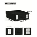 Axyaa Bed Sheet Storage Box: Visible Window, Large Capacity, Foldable Organizer