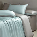 Axyaa Luxe Silk Bedding Set: Smooth Nude Sleeping Essentials