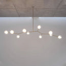 Axyaa Nordic Glass Chandelier Golden Pendant Lamp for Luxury Spaces