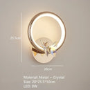 Axyaa Colorful Crystal Butterfly LED Ceiling Lamp Chandelier for Home & Restaurant