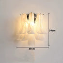 Axyaa Glass Petal Chandelier: Modern Multi-Tier Pendant Lamp for Dining Room, Bedroom, and Kitchen