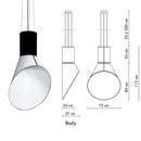 Axyaa Minimalist Speaker Floor Lamp for Living Room, Restaurant, Clothing Store in Study