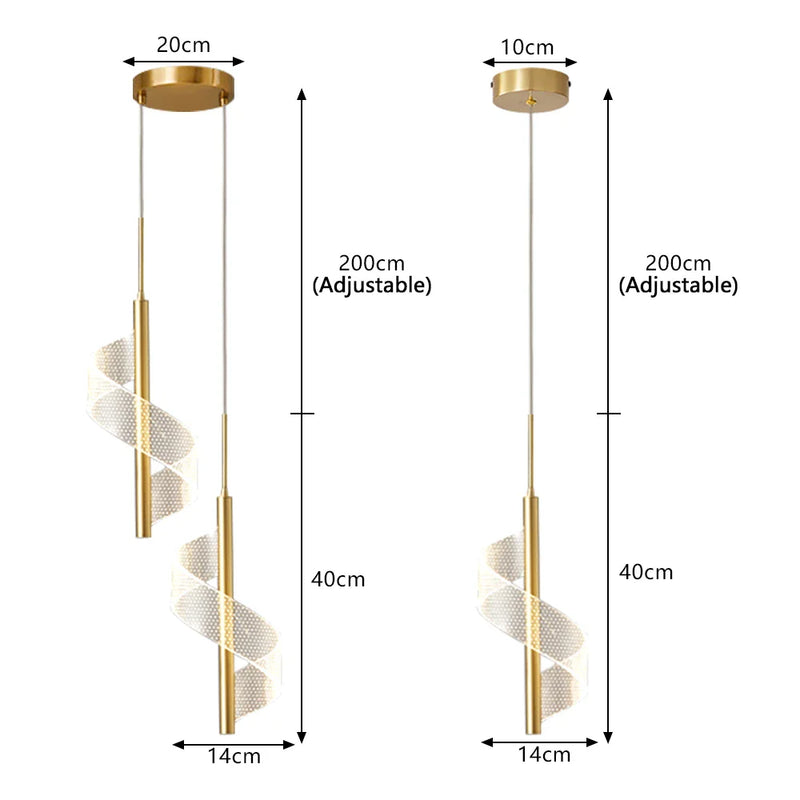 Axyaa Nordic LED Pendant Lights Modern Indoor Home Decor Hanging Lamp