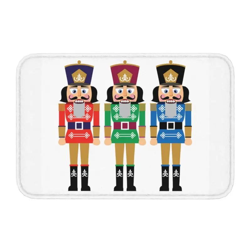Axyaa Nutcracker Soldier Doll Door Mat Home Decor