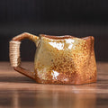Axyaa Irregular Rope Ceramic Coffee Cup Set Retro Japanese Style Tea Mug