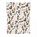 Axyaa Fuzzy Ferrets Blanket - Funny Cryptid Animal Pattern Throw Blanket