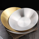 Axyaa Stainless Steel Fruit Salad Bowl Set - Kitchen Tableware Dinner Noodle Bowls
