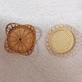Rattan Grass Weaving Wall Decor, Moroccan Style, Axyaa Livingroom Bedroom Background