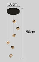 Axyaa Crystal Chandeliers: Modern LED Ceiling Lighting for Living Room