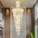 Axyaa Luxury Crystal Chandelier for Villa Hotel Duplex Building