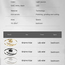 Axyaa Minimalist LED Ceiling Lamp for Bedroom & Living Room in Black, White, or Gold