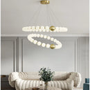 Axyaa White Acrylic Nordic Chandelier Pendant Ball Lamp for Dinning Decor