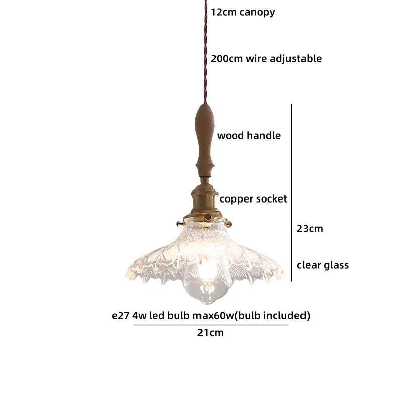 Axyaa White Glass Pendant Light for Bedroom Living Dining Room Chandelier LED Hang Lamp