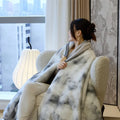 Axyaa Gold Mink Fleece Blanket - Anti-Static, Warm & Luxurious