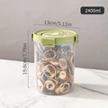 Axyaa Plastic Sealed Grain Storage Box With Handle, Stackable Spaghetti Container