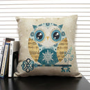 Axyaa Mermaid Linen Cushion Cover for Living Room Sofa Decoration