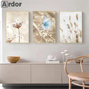 Axyaa Chrysanthemum Butterfly Canvas Print - Nordic Beach Wall Art Poster