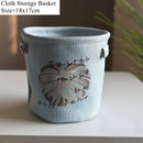 Axyaa Turtle Back Leaf Planter Pot with Burlap Handle: Stylish Home Decor & Storage Solution