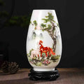 Axyaa Chinese Ceramic Vase Ornaments for Office, Home, Store Decor & Furnishing