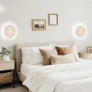 Axyaa Nordic LED Wall Light Yellow Travertine Bedside Sconce Stair Fixture