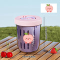 Axyaa Double Wall Salad Cup with Fork, Handle & Leak Proof Design