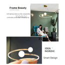 Axyaa Minimalist Artistic Ring Pendant Light for Living Room, Dining Room, Bedroom