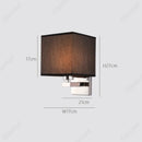 Axyaa LED Fabric Wall Light Switch Lampshade for Bedroom & Restaurant