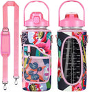 Axyaa 2L Insulated Water Bottle Sleeve - Large Capacity Portable Holder Bag