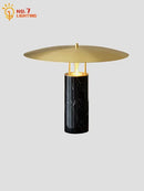 Axyaa Stone Marble LED Desk Lamp for Home Decor Living Room Bedroom Study
