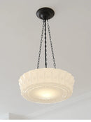 Axya Retro Shanghai Glass Lamp Chandelier for Restaurant, Bar, and Bedroom