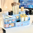 Axyaa Bear Handle Desk Organizer: Pen Holder, Sticky Note & Tape Storage Box
