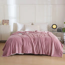 Axyaa Pineapple Plaid Fleece Sofa Blanket for Office, Travel, and Home
