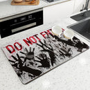 Halloween Dry Coffee Mat Absorbent Placemat Anti-Slip Table Cup Drying Mats by Axyaa