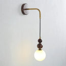 Axyaa Iron Art Wood Wall Light with G9 Bulbs: Nordic Bedroom Decor Lighting