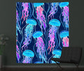 Axyaa Psychedelic Jellyfish UV-Reactive Tapestry for Bedroom and Dorm Decor
