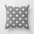 Axyaa Geometric Grey Pillowcase Set