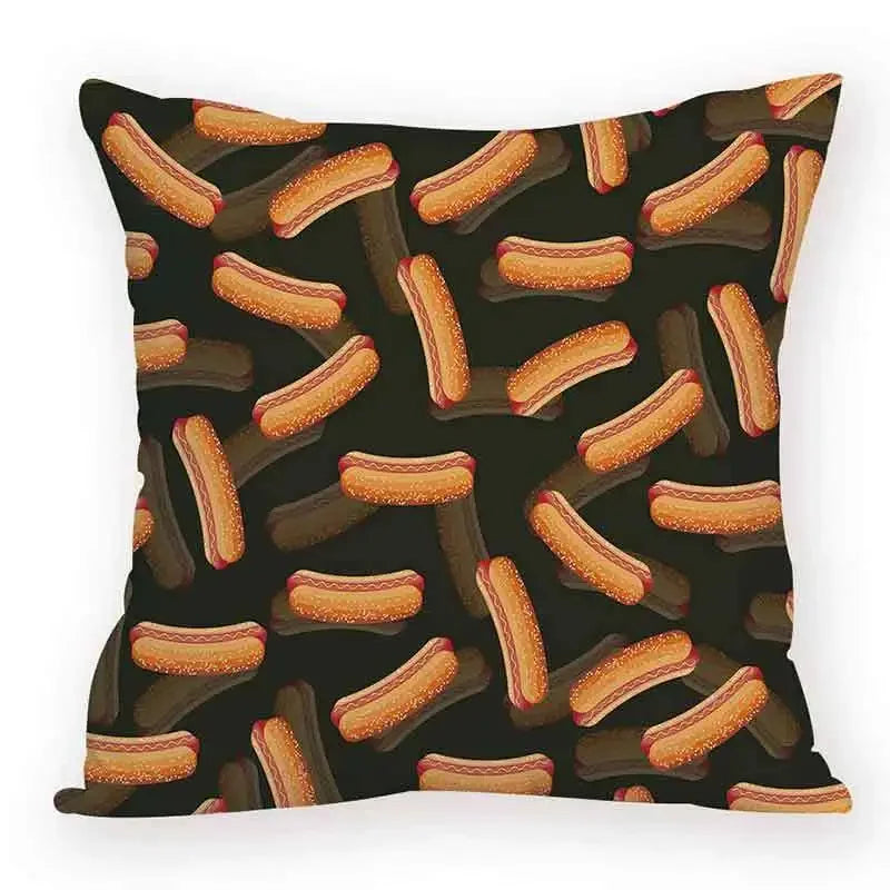 Axyaa Cartoon Animal Food Cushion Cover 45X45CM