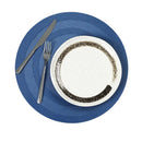 Axyaa Vinyl Round Placemats - Set of 6/10 Anti-Skid Washable Table Mats for Kitchen & Dining