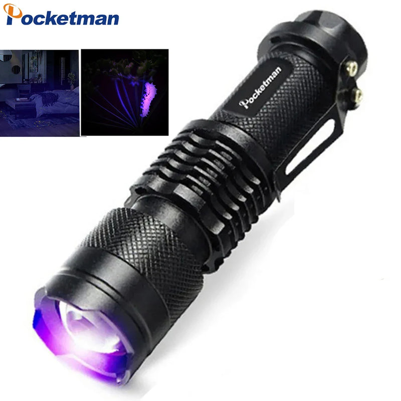 Axya UV Light Flashlight 395nm Mini Blacklight Torch for Resin Curing & Pet Stain