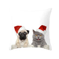 Axyaa Christmas Hat Pet Printed Cushion Cover 45x45cm