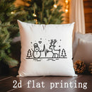 Christmas Digital-Printed Pillow Covers for Home Decor by Axyaa