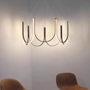 Axyaa LED Chandeliers: Modern Pendant Lights for Living and Dining Room