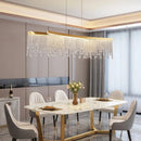 Axyaa Gold Crystal Chandelier Pendant Light for Elegant Home Decor