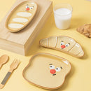Axyaa Clown Ceramic Plate: Creative Irregular Home Dessert Snack Bread Plate