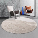 Axyaa Plush Round Rug for Bedroom & Living Room - Soft, Fluffy, Modern Style