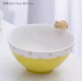 Axyaa Cute Cat Ceramic Soup Bowl - Personal Children's Creative Rice Bowl