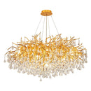 Axyaa Luxury Crystal Chandelier LED Lighting for Living Room Decoration